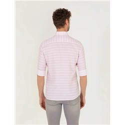 Gül Kurusu Slim Fit Uzun Kollu Gömlek