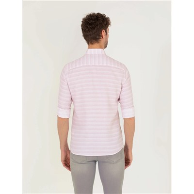 Gül Kurusu Slim Fit Uzun Kollu Gömlek