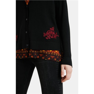 Chaqueta punto boho