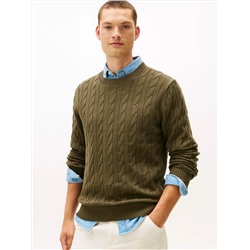 Cable Knit Crewneck Sweater
