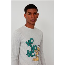 Camiseta Garfield Gris claro jaspeado