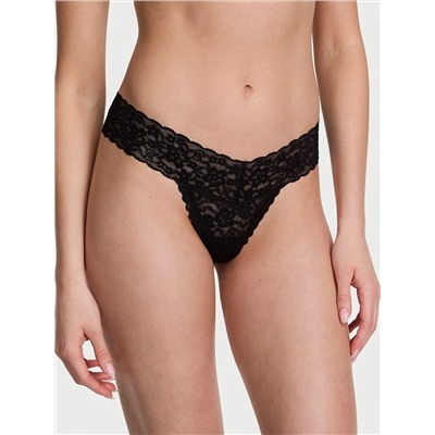 Eyelet Mesh Thong Panty