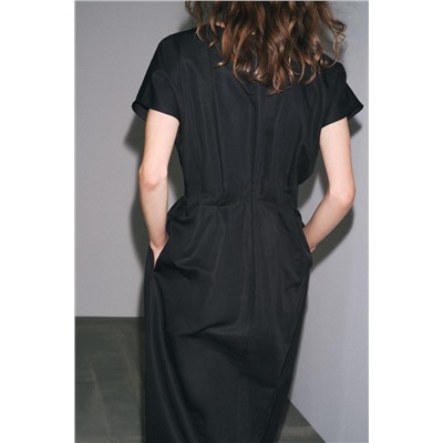 ZW COLLECTION PLEATED MIDI DRESS