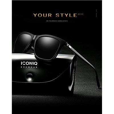 IQ30046 - Солнцезащитные очки ICONIQ P0733 Black gun leg gray sheet
