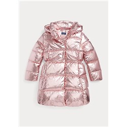 Girls 7-16 Metallic Water-Resistant Down Coat