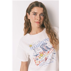 Camiseta Smile Off White Algodón