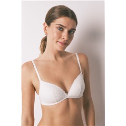 Sujetador CHARMING relleno encaje blanco