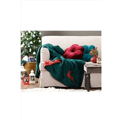 English Home Chic Akrilik Tv Battaniye 130x170 Cm Yeşil-kırmızı 10029943