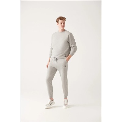 Avva Erkek Gri Basic Jogger E003402