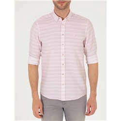 Gül Kurusu Slim Fit Uzun Kollu Gömlek