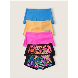 PINK 5-PACK COTTON BOYSHORT