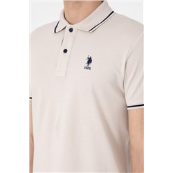 Erkek Slim Fit Polo Yaka Taş Basic Tişört