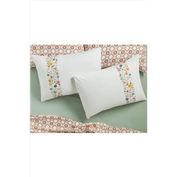 English Home Bloomy Lines Pamuklu 2'li Yastık Kılıfı 50x70 Cm Sarı 10039004