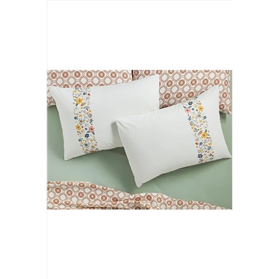 English Home Bloomy Lines Pamuklu 2'li Yastık Kılıfı 50x70 Cm Sarı 10039004