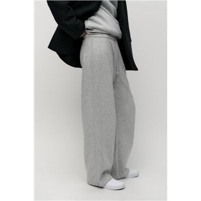 STRAIGHT PLUSH TROUSERS