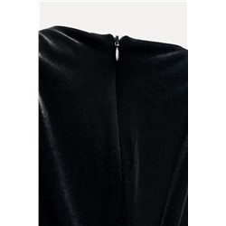 VELVET CUT OUT MINI DRESS