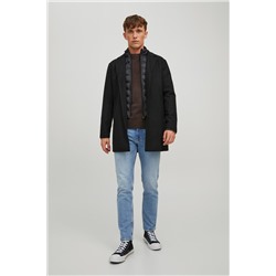 Chaqueta efecto doble prenda Negro