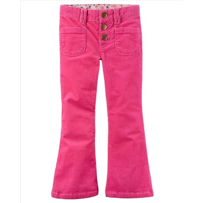 2-Pocket Stretch Flare Corduroys