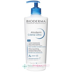 Bioderma Atoderm Crème Ultra - Crème Hydratante Ultra-Nourrissante - Parfumée - 500 ml