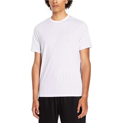 A|X ARMANI EXCHANGE Men's Short Sleeve Crewneck Allover Logo Print T-Shirt