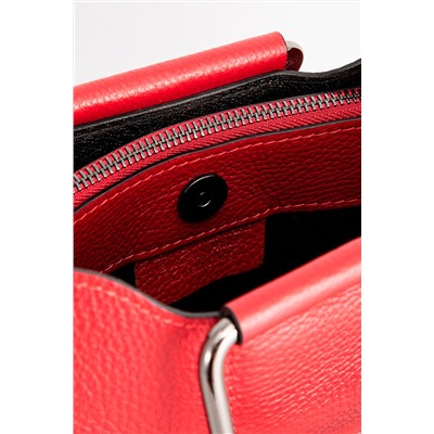Bolso de piel Dalia Rojo