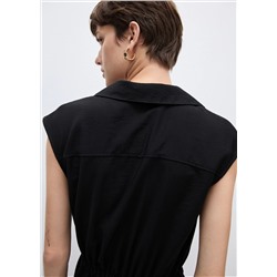 Mono bolsillos cuello camisero