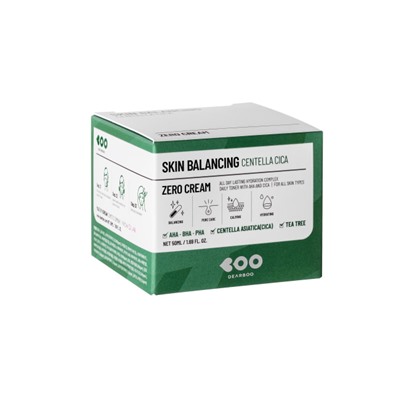 Skin Balancing Centella Cica Zero Cream, Успокаивающий кислотный крем
