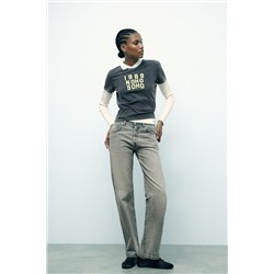 TRF STRAIGHT-LEG MID-RISE JEANS