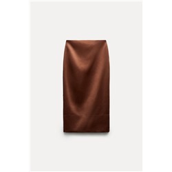 FEW ITEMS LEFT SATIN SKIRT - ZW COLLECTION
