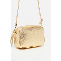 Bolso de piel Gaby Dorado