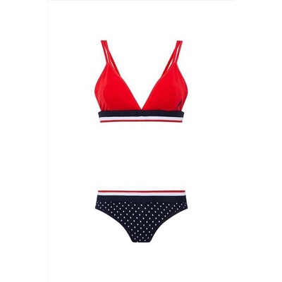 U.S. Polo Assn. Kadın Kırmızı Büstiyer Slip Takım Q66253