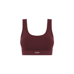Top reversible LOVELY  sin costuras granate