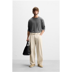 PANTALÓN PLIEGUES CINTURÓN