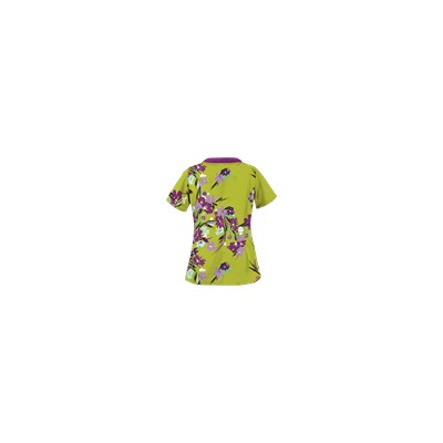 UA Island Bouquet Giddy Green Print Scrub Top