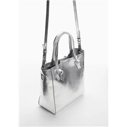 Bolso shopper nudos -  Mujer | MANGO OUTLET Melilla