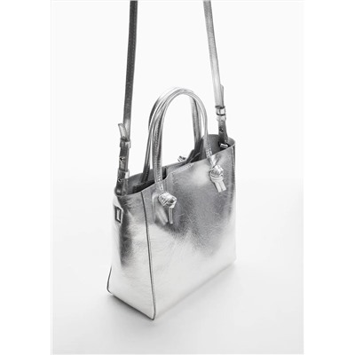 Bolso shopper nudos -  Mujer | MANGO OUTLET Melilla