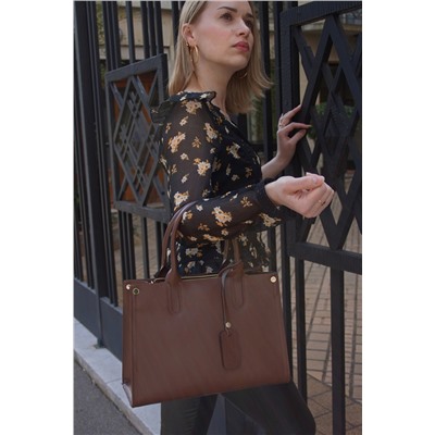 Bolso de piel Pure Marrón