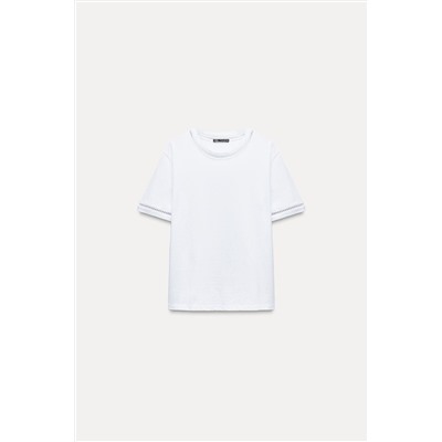 LACE TRIM T-SHIRT