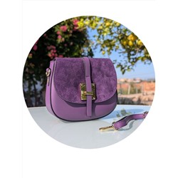 Итальянская сумка из натуральной кожи от AB.ZAPATOS PELLE · 2704 lila