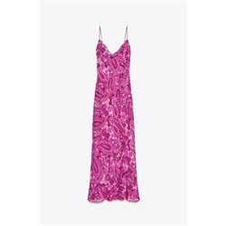 PRINTED MIDI DRESS