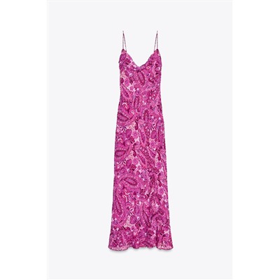 PRINTED MIDI DRESS
