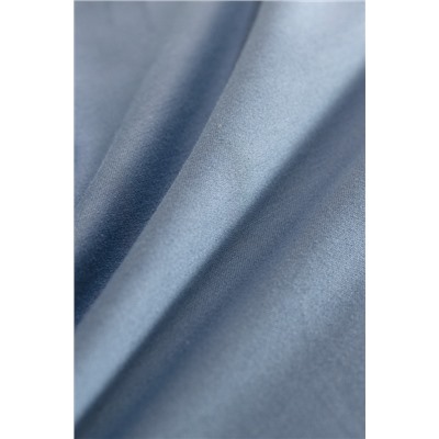 Ciel King Size %100 Pamuk Lastiksiz Saten Çarşaf - Koyu Mavi