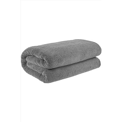 KAYABEY HOME Büyük Banyo Havlusu 90x150 %100 Pamuk Gri Banyo Duş Havlusu 030