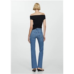Jeans flare tiro medio