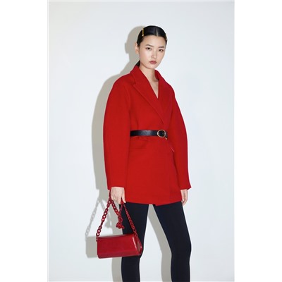 Chaqueta de lana Rojo