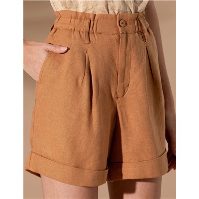 Kahverengi Oversize Bermuda Şort