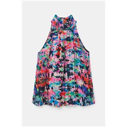 Blusa loose cuello halter