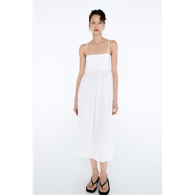 VESTIDO MIDI COMBINADO