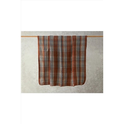 English Home Plaid Waffle Scotch Tek Kişilik Battaniye 150x200 Cm Terracotta 10040173