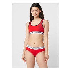 U.S. Polo Assn. Kadın Likralı Pamuklu Büstiyer Şort Takımı U7S7P3O6L6